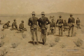 アメリカインディアン Painting - 軍隊 by レミントン 西アメリカ インディアナ州